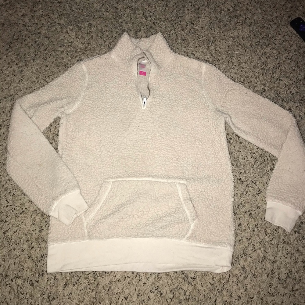 Sherpa-like Quarter Zip